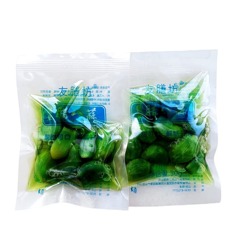 Miniatura 8 de Ajo Laba, 8.82 oz14.11 ozpieza, ajo verde esmeralda fresco, ajo agridulce, pepinillo de ajo, verduras en escabeche, ajo de azúcar, ajo en escabeche,