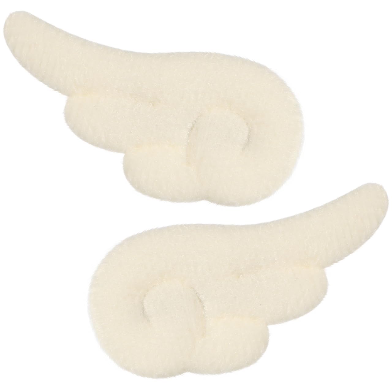 Beaupretty Angel Wings Hair Clips, Cartoon Hair Clips Cute Adorable Hair Barrettes Plush Non Slip Hair Clamps Barrettes for Girls and Women (White)