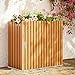 Air Conditioner Fence Wooden Flower Stand Outdoor Display Stand Plant Flower Pot Privacy Fence Screen Kit Breathable & All Seasons for Garden Patio Lawn Trash Can Enclosure. ( Color : Yellow , Size :