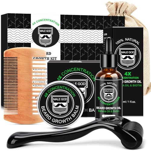 MALE GOD Beard Growth Kit, Beard Kit...