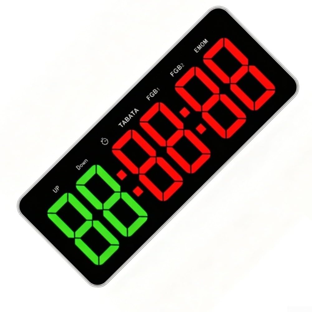 Temporizador digital de entrenamiento ABS con pantalla LED de 3 pulgadas (2