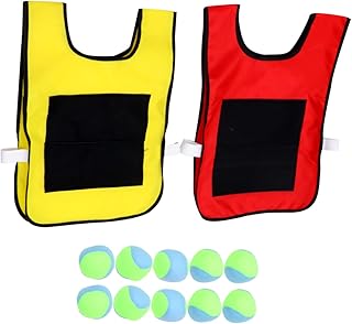 BESPORTBLE 1 Set Sticky Vest Game Sticky Ball Vest Sticky Target Ball Athletic Tank Top Kids Suit Kids Educational Toys Gift Sticky Jersey Goo Ball Parent-child Taste Uniforms