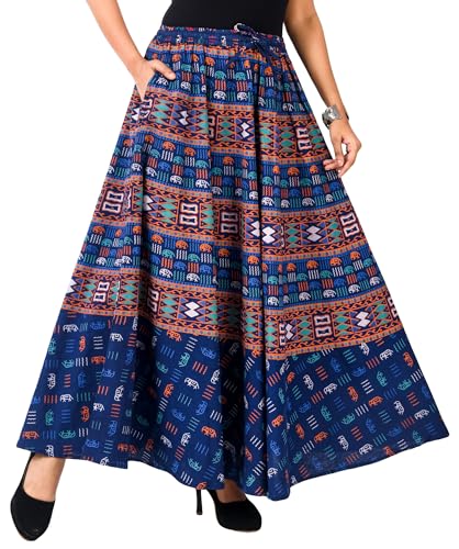 Image of Premium Cotton Skirt for Women with Pocket, Free Size