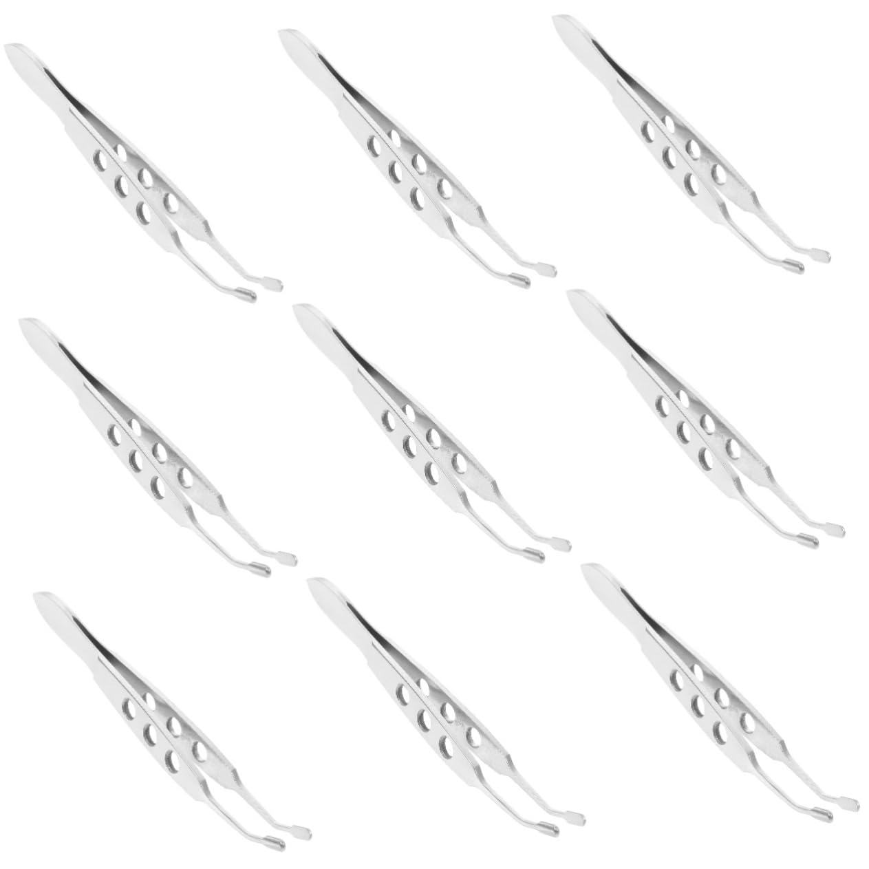 Ipetboom 9pcs Stainless Steel Gland Expressor Tool Eyelid Squeezer for Clogged Eye Oil Safe and Comfortable Grip Hospital Beauty Salon Use