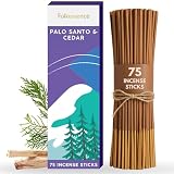 Folkulture Palo Santo Incense Sticks | 75er-Packung Zedernholz-Räucherstäbchen für Meditation und spirituelle Praxis | Bio-Aromatherapie-Box, Duftstäbchen für Zuhause as a Gift Set