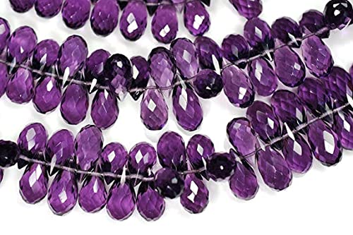 Perles améthyste violet foncé de qualité supérieure pour bijoux