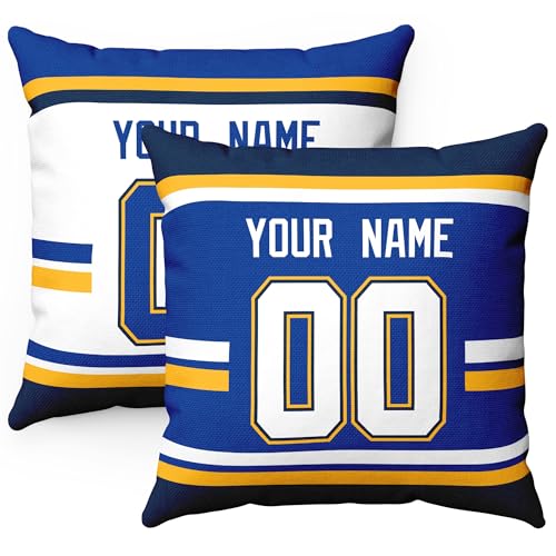 Image of ANTKING Throw Pillow 2 Packs Personalized Custom Any Name Number for Men Women Boy Gifts