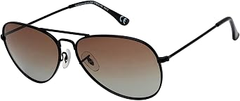 Prive Revaux The Commando 2.0 Oversized Aviator Sunglasses Polarized, 100% UV Protection For Men & Women Black/Brown