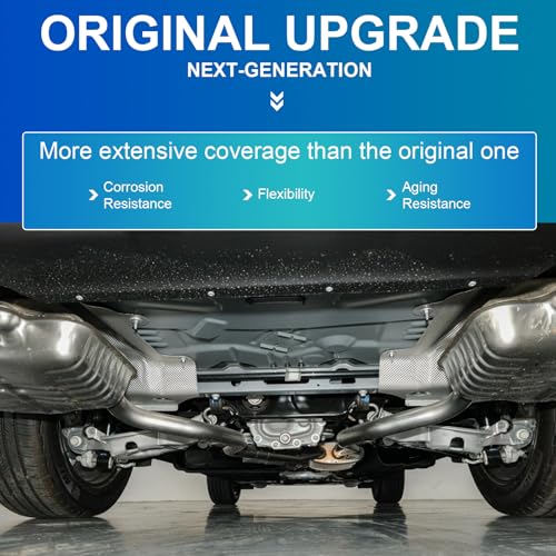 Image of Front Engine Guard Mud Flaps w /Screw Hardware Compatible with 2024 2025 Hyundai Sonata Engine Splash Shield Under Car Shield Cover Board