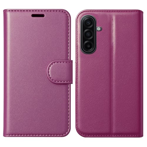 For Samsung A26 5G Case, Premium PU Leather Wallet Flip Cover [Card Holder] [Kickstand] [Magnetic Closure] Shockproof Phone Case For Samsung Galaxy A26 5G - Purple