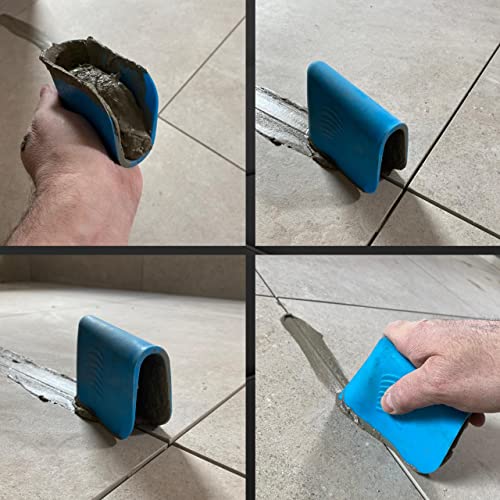 Lantelme Fliesen Fugengummi zum verfugen der Fugenmasse an Boden und Wandfliesen | Silikon Fugenfüller Fugenspachtel Gummispachtel Fliesenspachtel Fugenglätter für Profi Handwerker und DIY