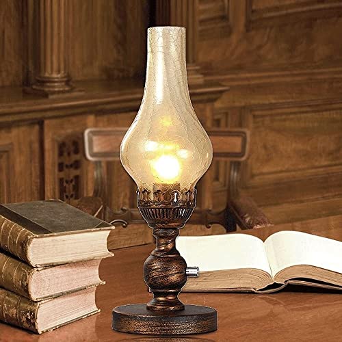 Lampe de table de kérosène remplaçant l'éclairage agressif par un style rétro E27