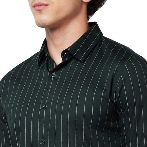 Image of Spykar Men's Regular Fit N /A Full Sleeve Striped Casual Shirts