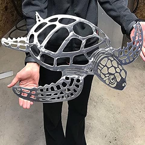 Valink Shuihua Metal Sea Turtle Ornament Beach Theme Decor Wall Art Decorations Wall Hanging Beach Sculpture Metal Farmhouse Turtle Wall Art for Home Garden Cover