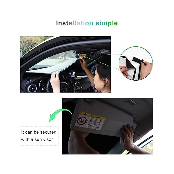 GAFAT Kompatibel mit BMW X1 U11/ X1 F48 2016-2023 2024 Sonnenschutz Frontscheibe Innen, iX1 U11 2022 2023 Windschutzscheibe Sonnenschirm Sonnenblende, UV Schutz, X1 U11 ZubehÃ¶r – Bild 7