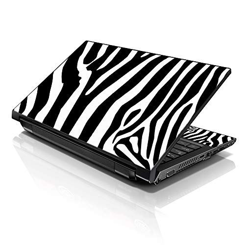 Image of LSS 17 17.3 Inches Laptop Notebook Skin Sticker with 2 Wrist Pads - Reusable Cover Protector Vinyl Sticker Cover Decal Fits 17 inch - 19 inch HP Asus Acer Samsung - Zebra Pattern