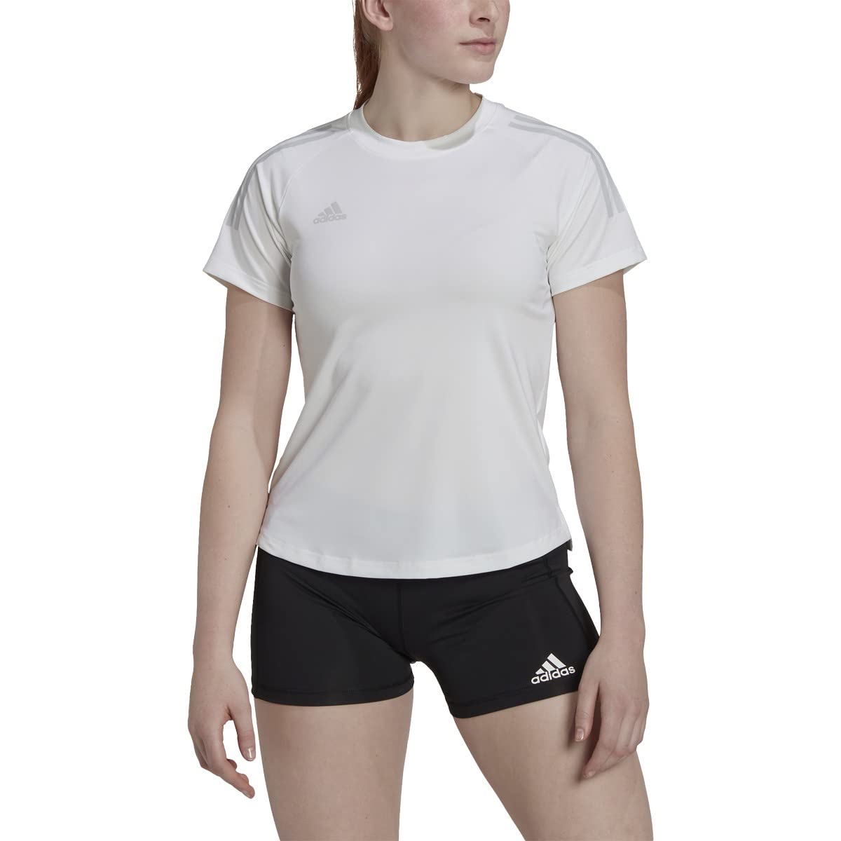 adidas Women's Hi Low Jersey Short Sleeve