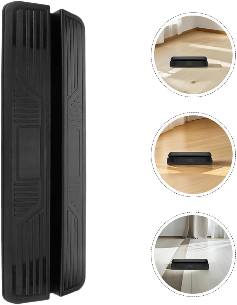 Pet Gate Threshold Ramp Support Feet, 2pcs Black Plastic Doorway Ramps for Indoor Pet Safety, Suitable for Small to Large Dogs and Safety Gates