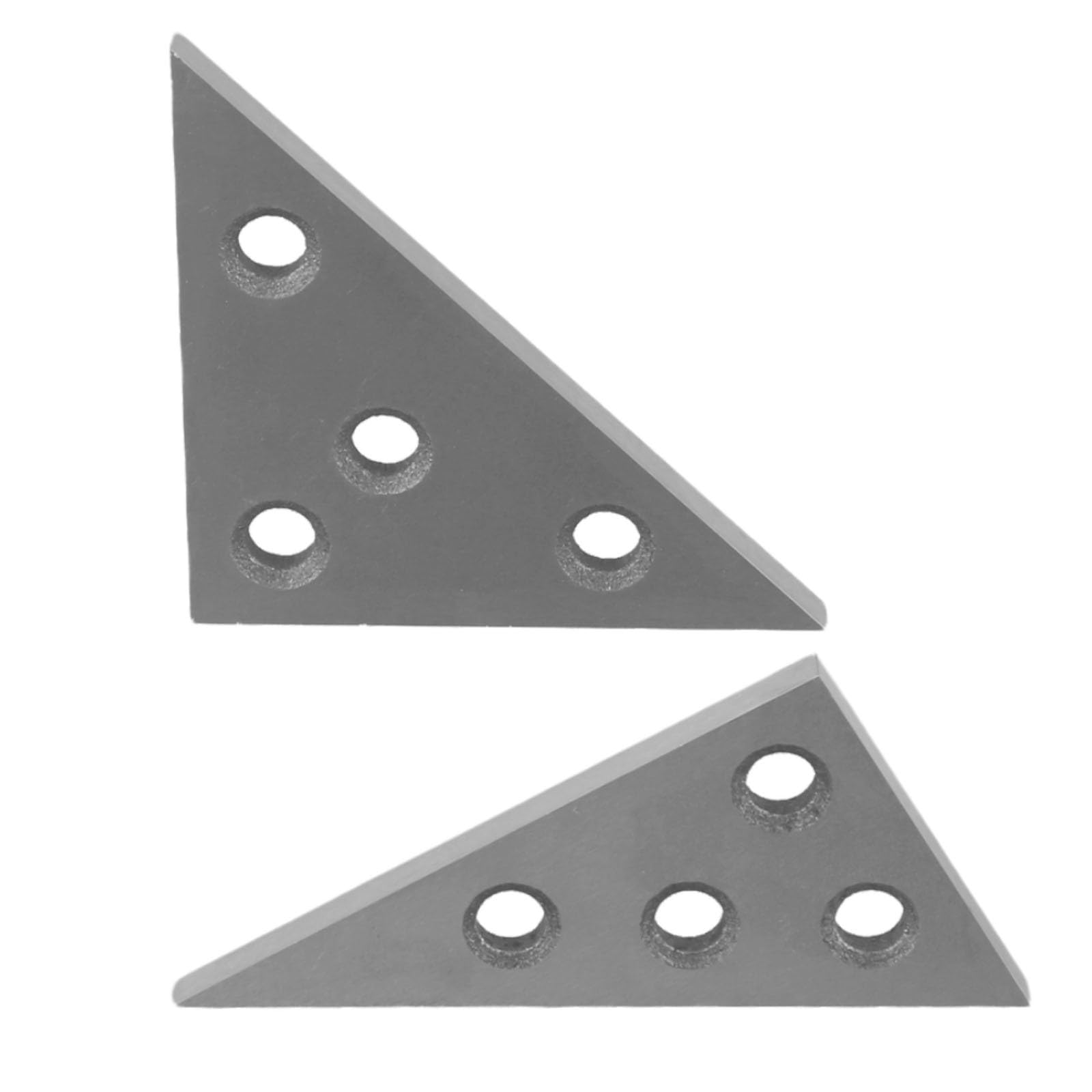 Set di 2 blocchi angolari con 30-60-90 e 45-45-90 gradi per utensili di precisione in metallo piastre angolari per ingegneria e uso in officina