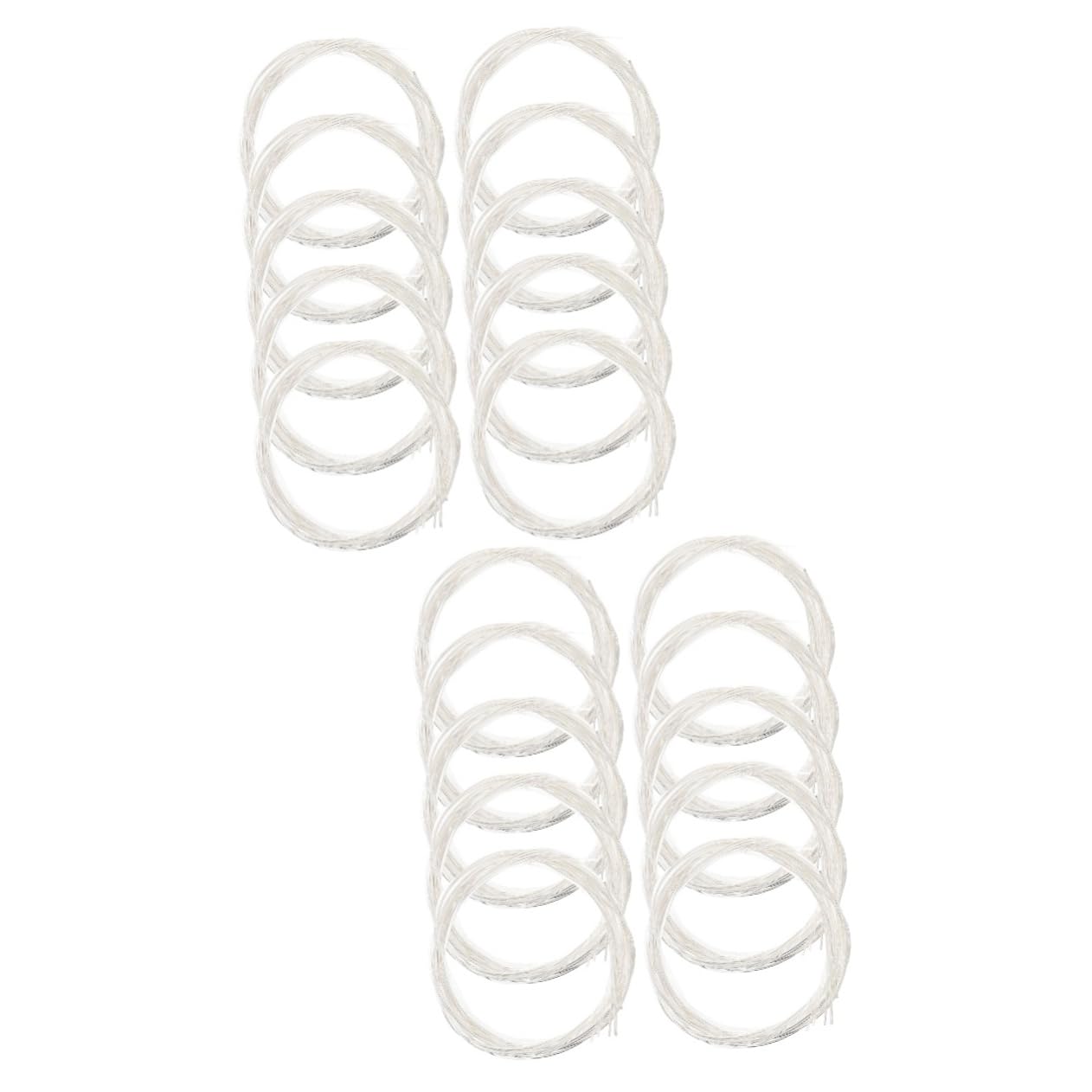 VICASKY 20paquetes Cuerdas De Guitarra De Nylon Para Guitarra Folk De Reemplazo De Cuerdas Acústicas y