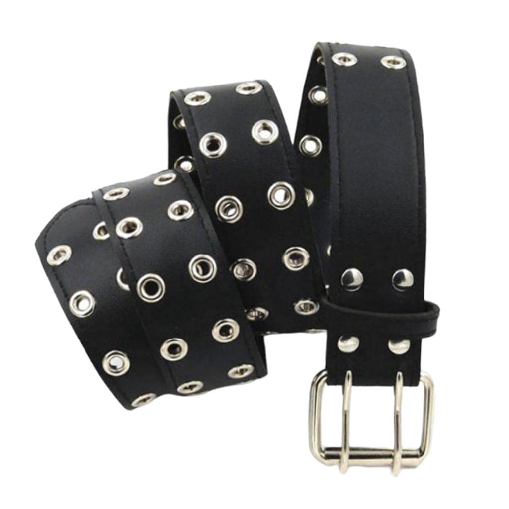 Womens Waist Belt Plus Stretchy Metal Buckle Wide Waistband Cinch Belt Black 3.8cm Wide-image-7
