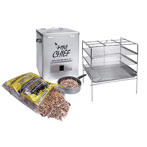 Smokehouse Products Mini Chief Front Load Portable Outdoor Cooking Bbq Electric Wood Smoker With Chrome Grill Racks #TOP2