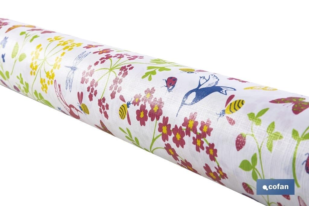 Toile cirée papillon au rouleau pour protéger vos tables de jardin et ateliers créatifs