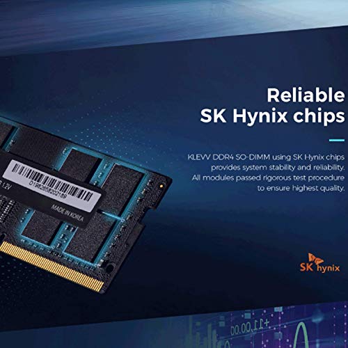 Image of KLEVV DDR4 16GB (1x16GB) 3200MHz CL22 1.2V SODIMM Laptop Ram Memory SK Hynix Chip (KD4AGSA80-32N220A)