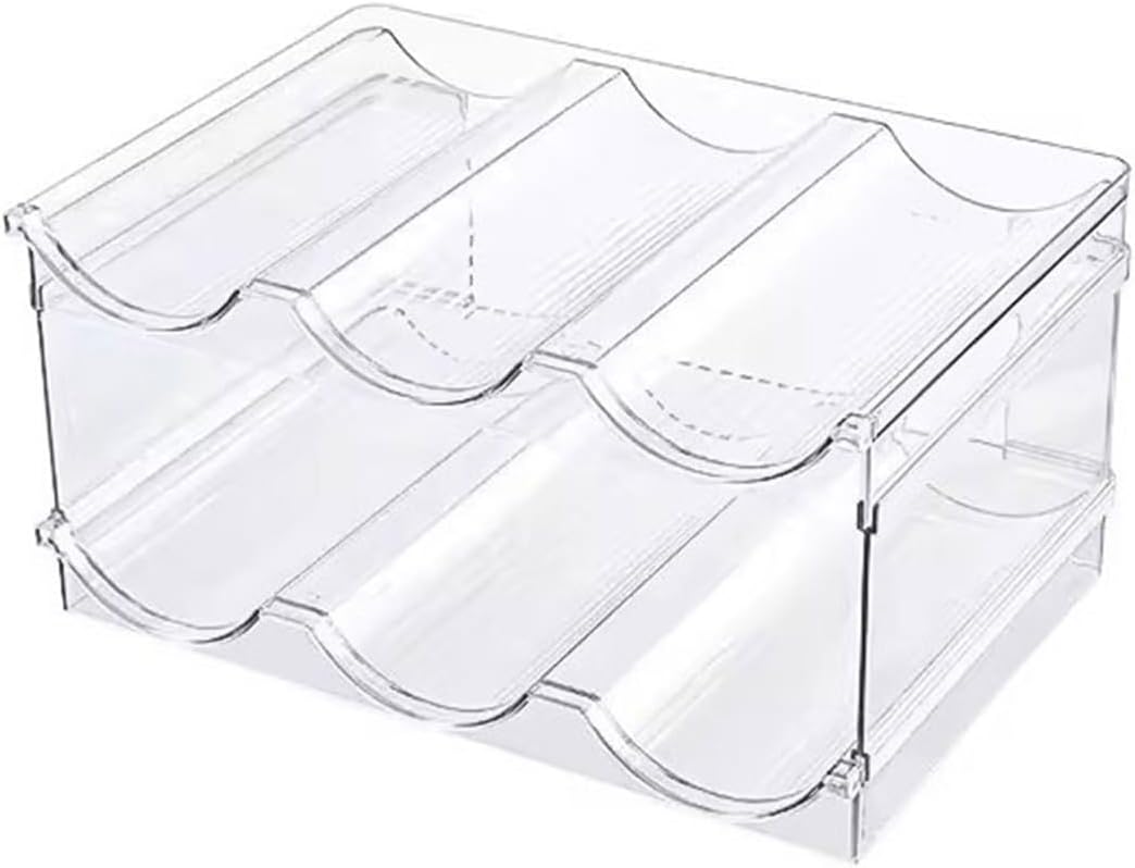 Wine Holder Removable Stackable Wine Rack Refrigerator Storage Ornament Wine Rack Wine Cabinet Display Rack Wine Bottle Racks Wine Rack(6 Bottles)