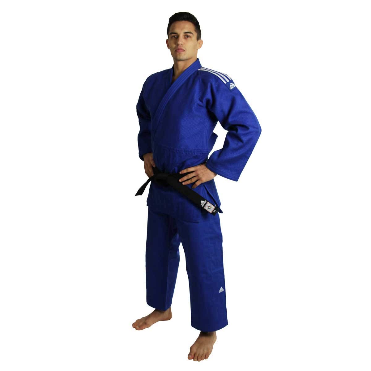 JUDOGI ADIDAS J730 IJF CHAMPION II SLIMFIT CM 175 blu