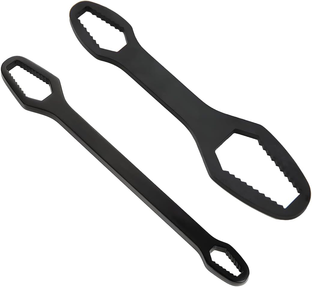 BELOMI Car Double-Ended Wrench, 8mm-22mm/3mm-17mm Self-Tightening Adjustable Ratchet Wrench, Chrome Vanadium Steel Multifunctional Torx Wrench, Universal Torx Spanner for Nuts and Bolts Repair