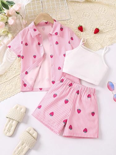 Image of Tagas Girls Casual Simple Style Polyester Solid Camisole Top, Long Sleeve Shirt And Straight Pants||3 Piece Set|| DRESS FOR GIRLS||(GCS-12)