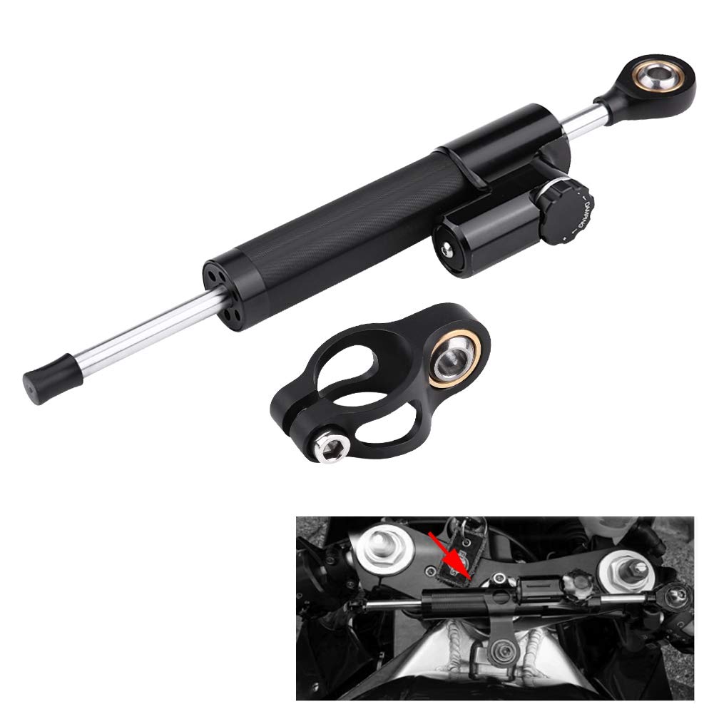 Universelle Lenkungsdämpfer, Aluminium, Linear, Rückwärts-Sicherheitskontrolle, für Motorräder