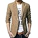 Produktbild Allthemen Sakko Herren Jackett Sportlich Slim Fit Freizeit Blazer, Khaki, XL