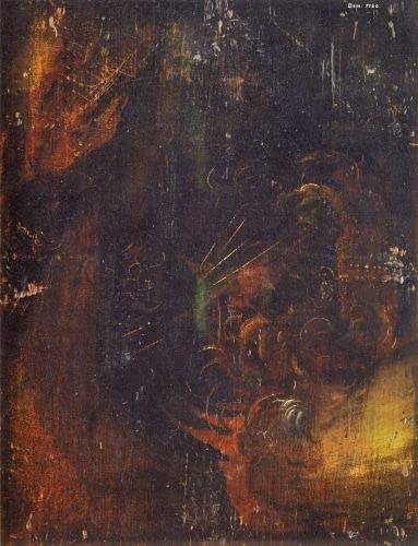 Tableau toile paysage de falaise avec dragon Albrecht Dürer 60x90cm