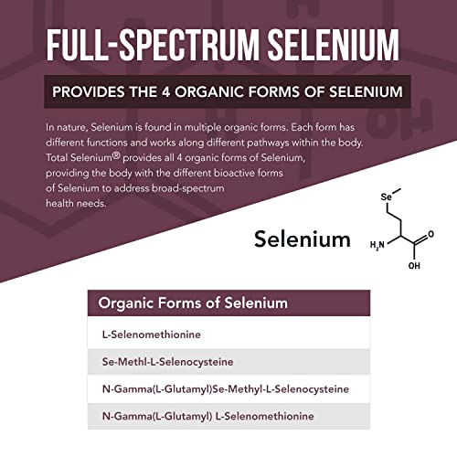 Total Selenium - 200 Mcg, Plant-Based Selenium - Full Spectrum, Contains 4 Essential Organic Forms Of Selenium Including Selenomethionine - Derived From Garlic - 60 Capsules #TOP3