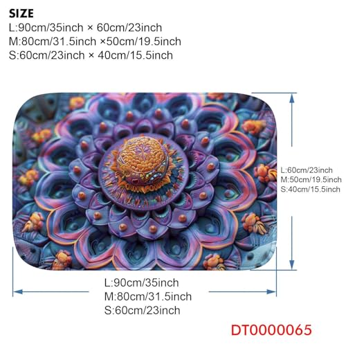 Tapis de bain mousse mémoire 3D de qualité supérieure lavable en machine