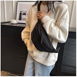 ボディバック タッセル付 シンプル ウエストポーチ 男女兼用ブラック