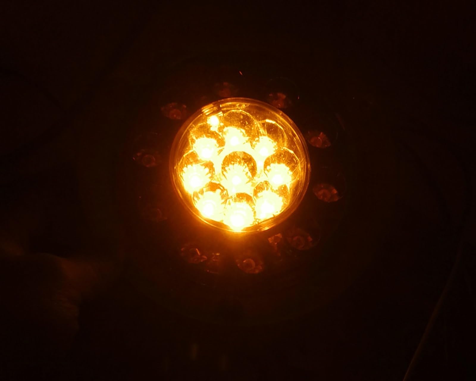 Intermitentes Dinámicos Led Espejo Luces Coche Remolque 1 Par 10-30v 19 LED Rojo Ámbar 12v 24v Traseras Redondas Para Camión Luz Freno Señal De Giro Parada Lámpara Lateral(24v)