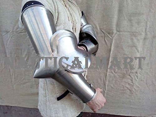 NauticalMart Renaissance Armor Complete Knight Arms Armor Set LARP Silver