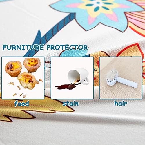 Haoyong Armless Accent Chair Cover, Stretch Chair Slipcover Printed Slipper Chair Covers Furniture Protector Covers For Living Dining Room Hotel #TOP2