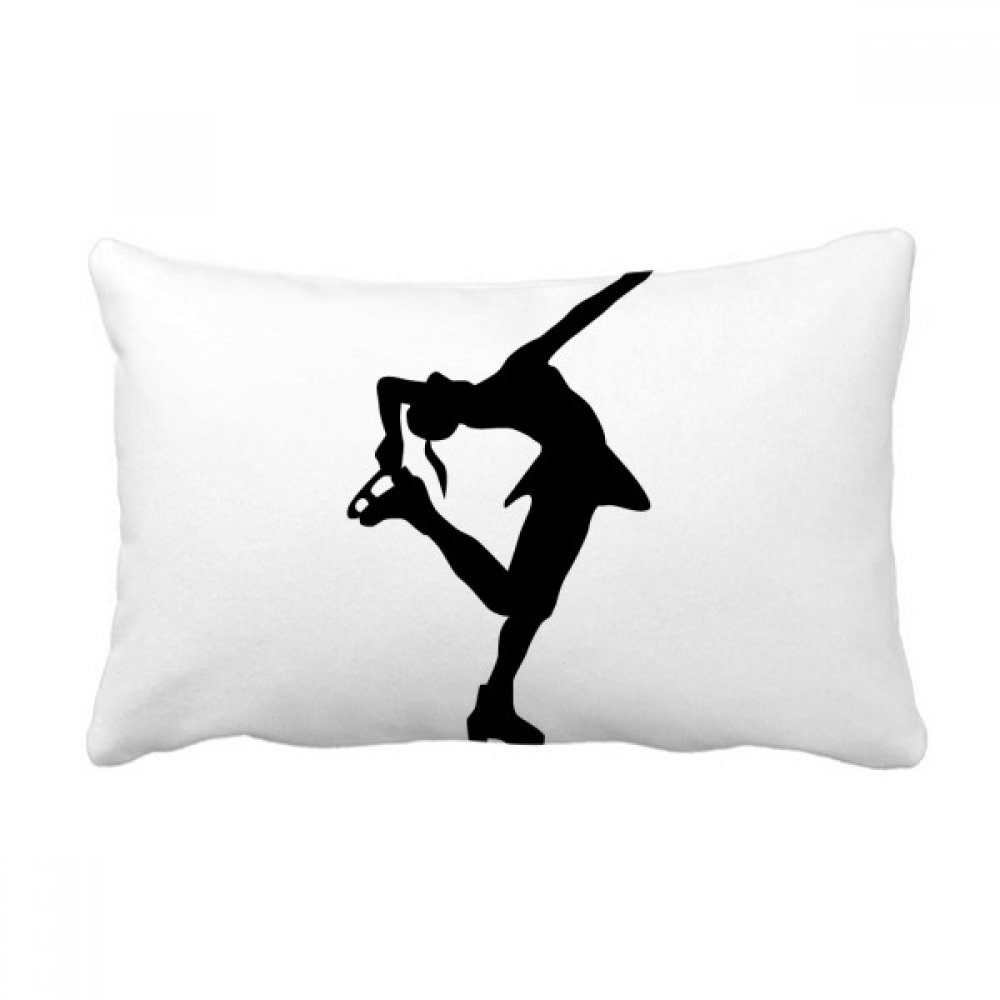 Cadeau de patinage et danse coussin décoratif multicolore pour passionnée de sport de glace