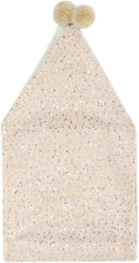 PRETYZOOM 1pc Sequin Christmas Table Runner Elegant Wool Table Cover for Holiday Decor Parties Dining and Home Use Versatile Beige Design Shiny Details for Festive Occasions