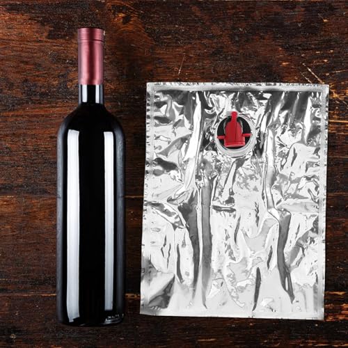 Bolsa para vino rellenable de 2l que evita la oxidación y conserva el sabor, 6 unidades 4