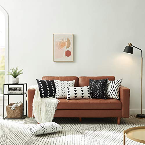 Nestinco Set Of 2 White Pillow Covers 18 X 18 Inches Boho Aztec Polyester Blend Square Decorative Throw Pillow Covers For Sofa Couch Bed Decor #TOP4