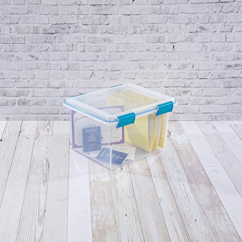 Sterilite 32Qt Clear Gasket Box 19334304 32Qt Clear Gasket Box (Pack Of 4) #TOP2