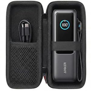 Khanka Etui für Anker Laptop PowerBank 25,000mAh(165W)/Prime 27,650mAh Power Bank(250W), Aufbewahrungsreisehülle für Anker A1695/A1340 PowerBank, Nur Etui