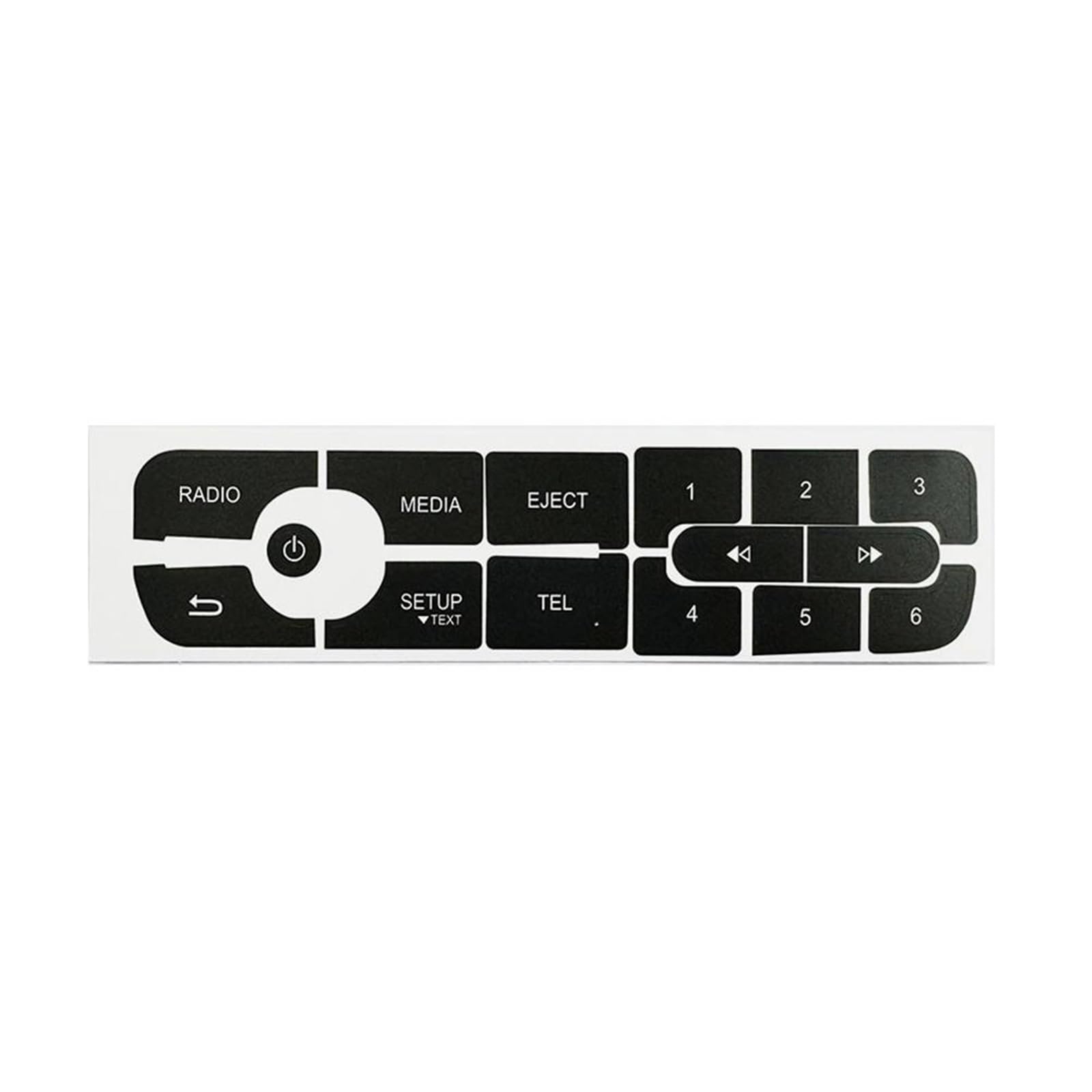Wsbojxth One Color Repair Patch Compatible With Megane For Master For Scenic 3 Car Cd Radio Audio Button Repair Decals Sticker 150X50mm Lhd Vehicles Stickers
