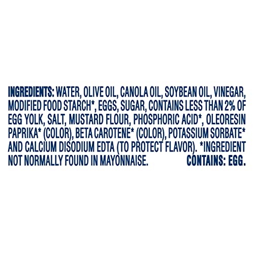 Image of Kraft Mayo with Olive Oil Reduced Fat Mayonnaise - Rich and Flavorful Condiment for Sandwiches, Dips, and Dressings, Made w /Cage-Free Eggs, 22 fl oz Bottle (Pack of 2)
