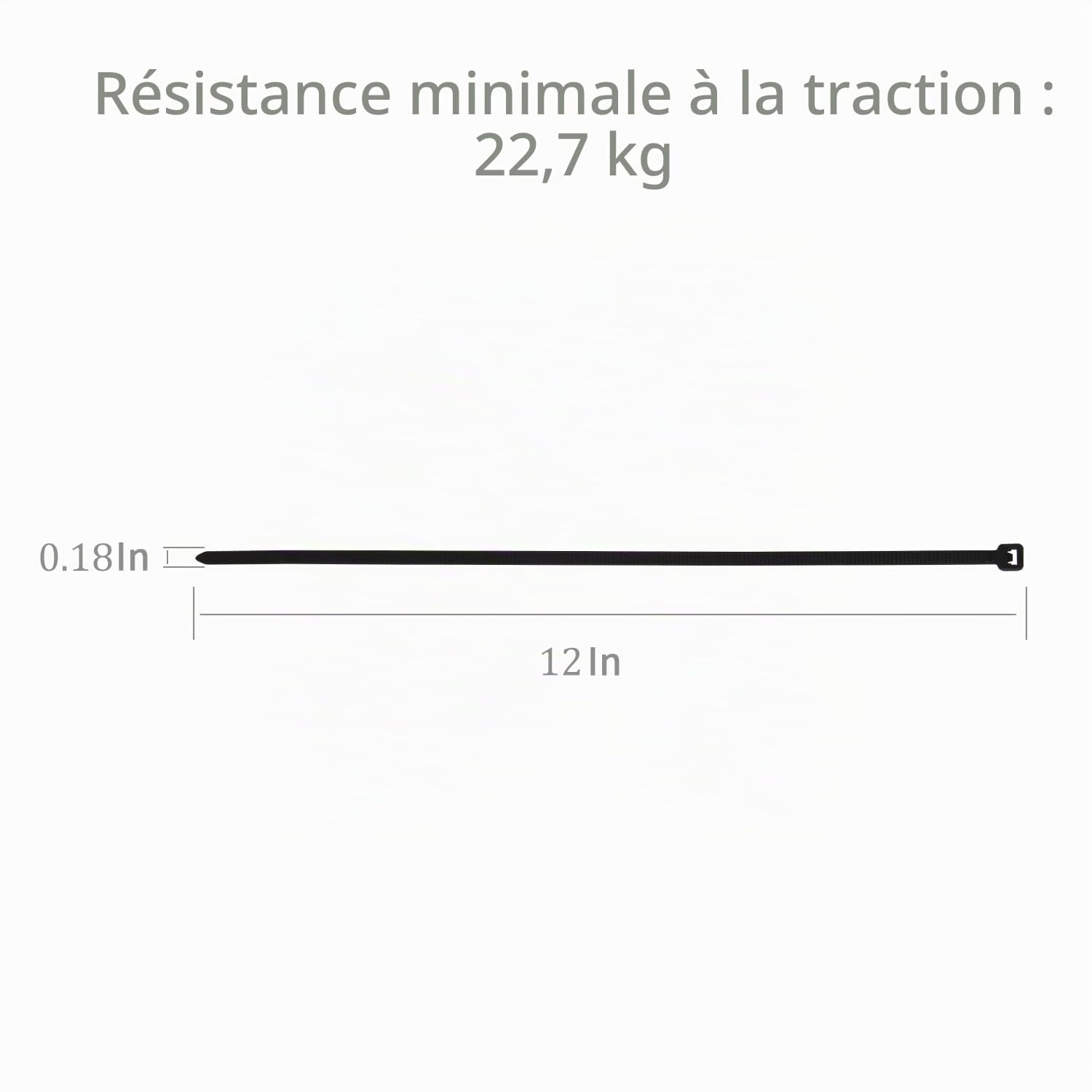 XINGO 1000 pièces Colliers de Serrage professionnelles, Noir-300mm x 4.8mm, Autobloquant, Attache Câble Résistant aux UV, Idéale pour l'intérieur et l'extérieur